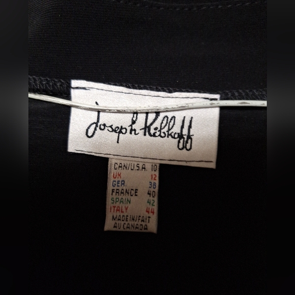 Joseph Ribkoff Dress with Silver Geometric Patterns.. Wore Once - Picture 3 of 3